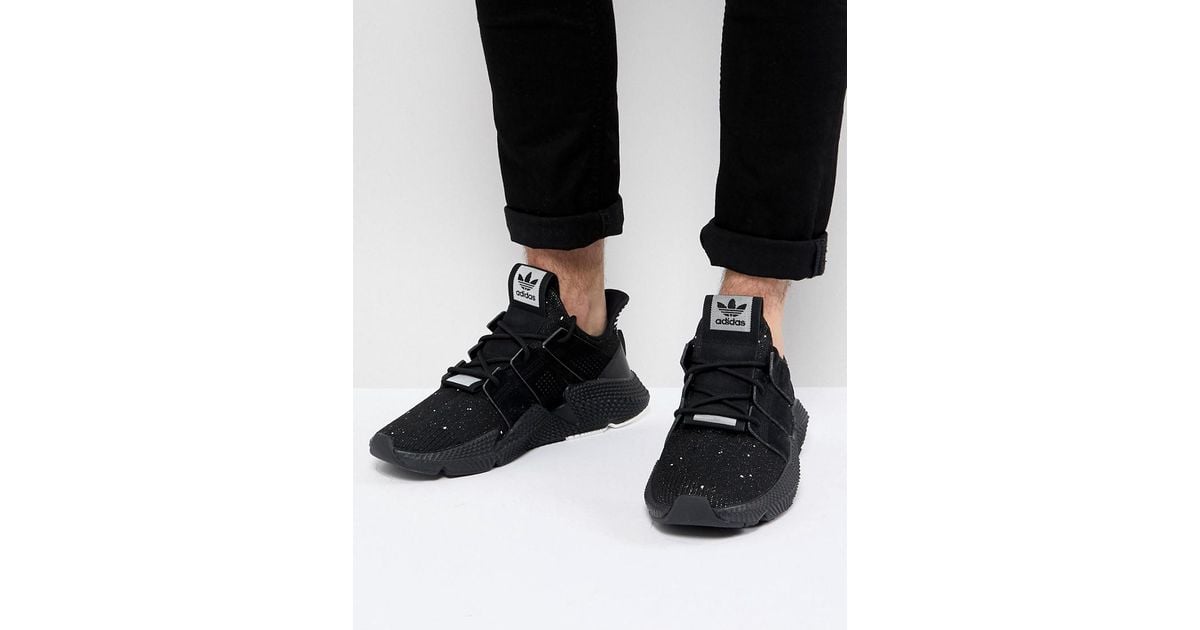 adidas originals prophere trainers in black b22681