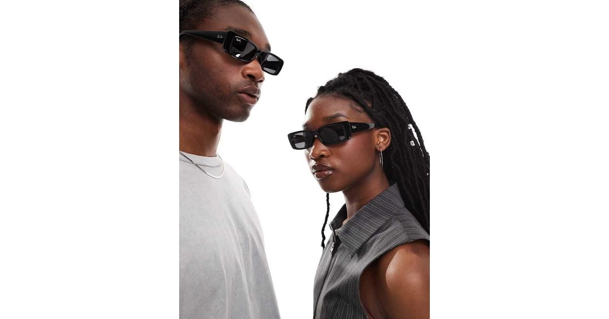 RayBan レイバン TERU TERU BIO-BASED Sunglasses in Black and Dark Grey - RB4425