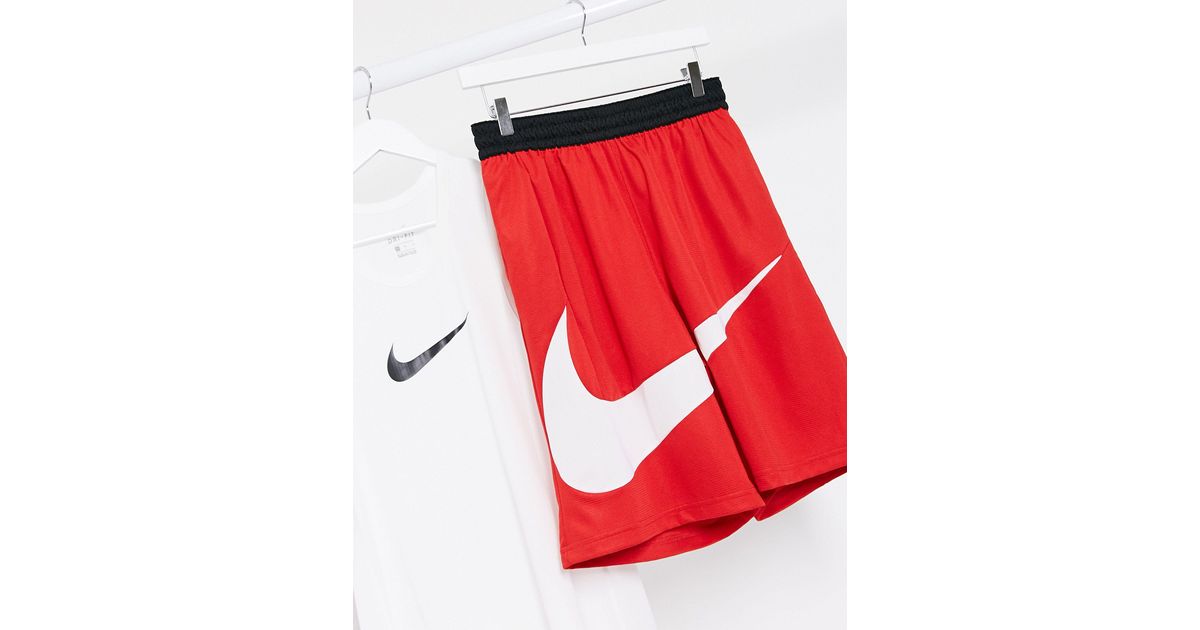 Pantalones cortos en con logo grande Nike Basketball de hombre de color  Rojo | Lyst