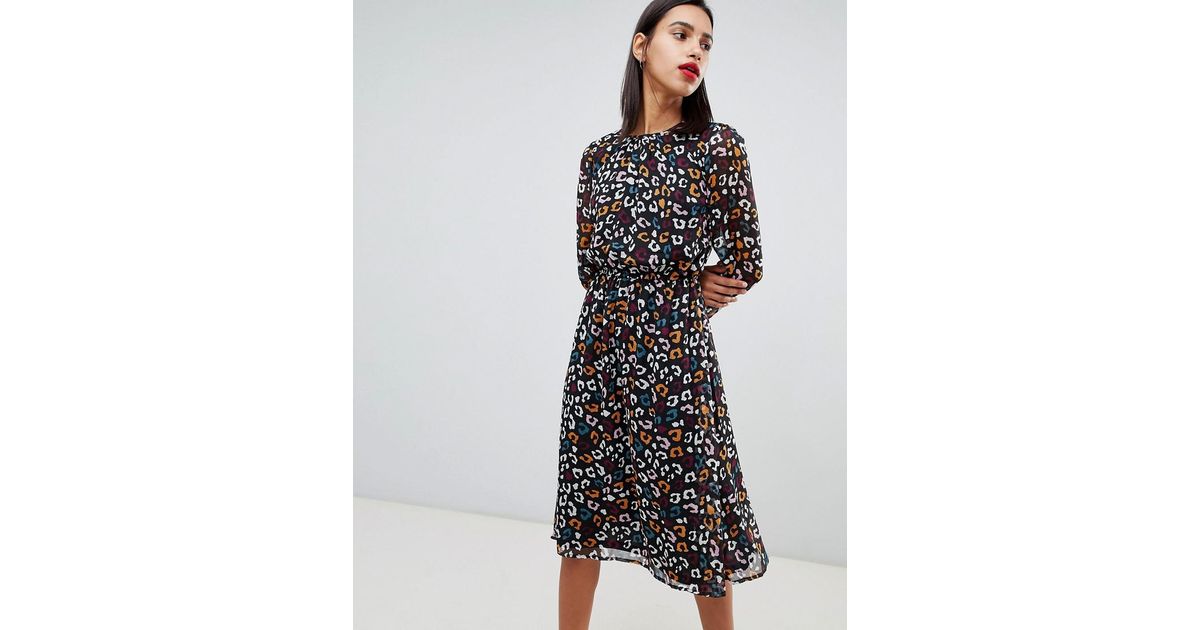 Yas Leopard Print Dress on Sale, 53 