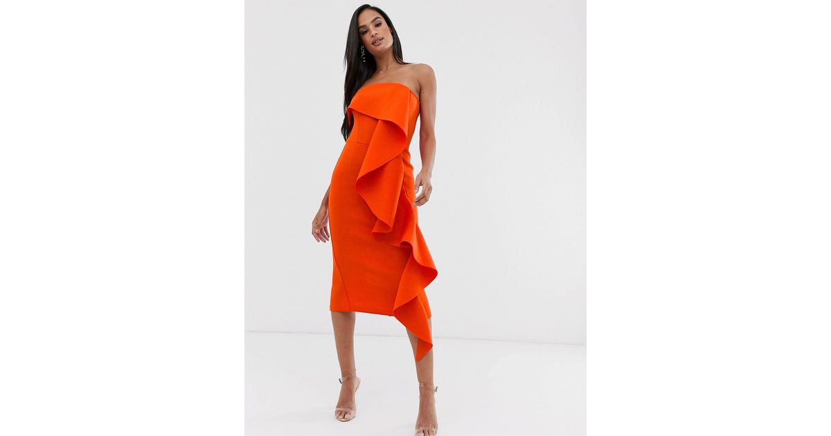 lavish alice scuba frill dress