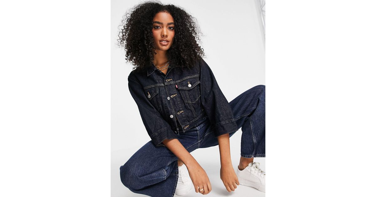 Loose Sleeve Denim Trucker Jacket 