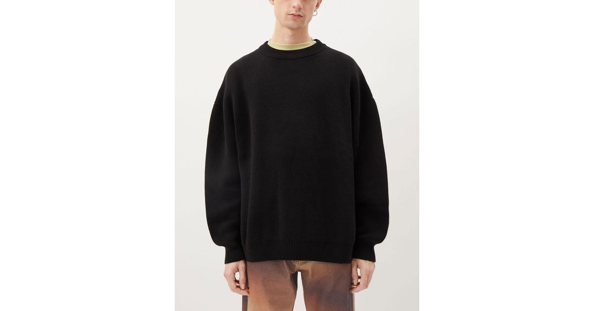 Weekday John Oversized Jumper in Black for Men Lyst UK