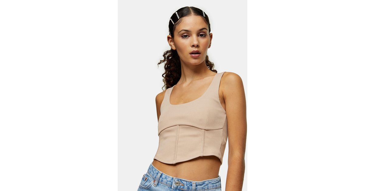 topshop corset top