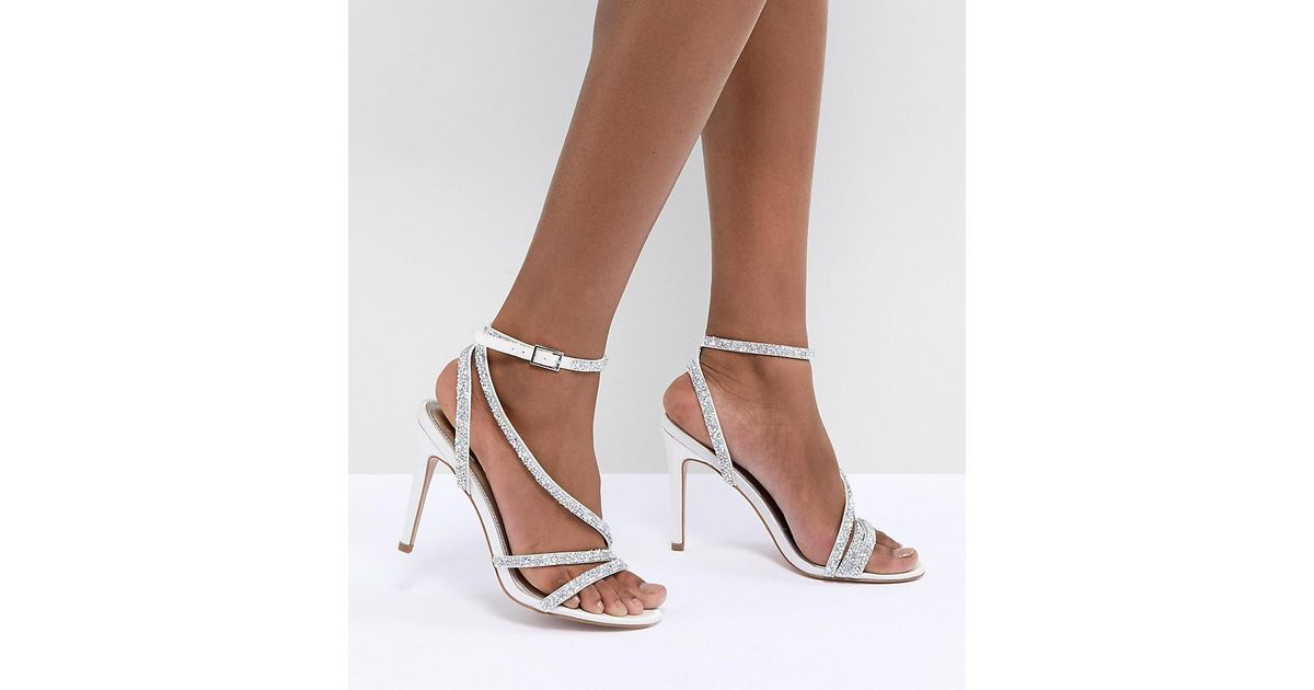 bridal embellished heeled sandals