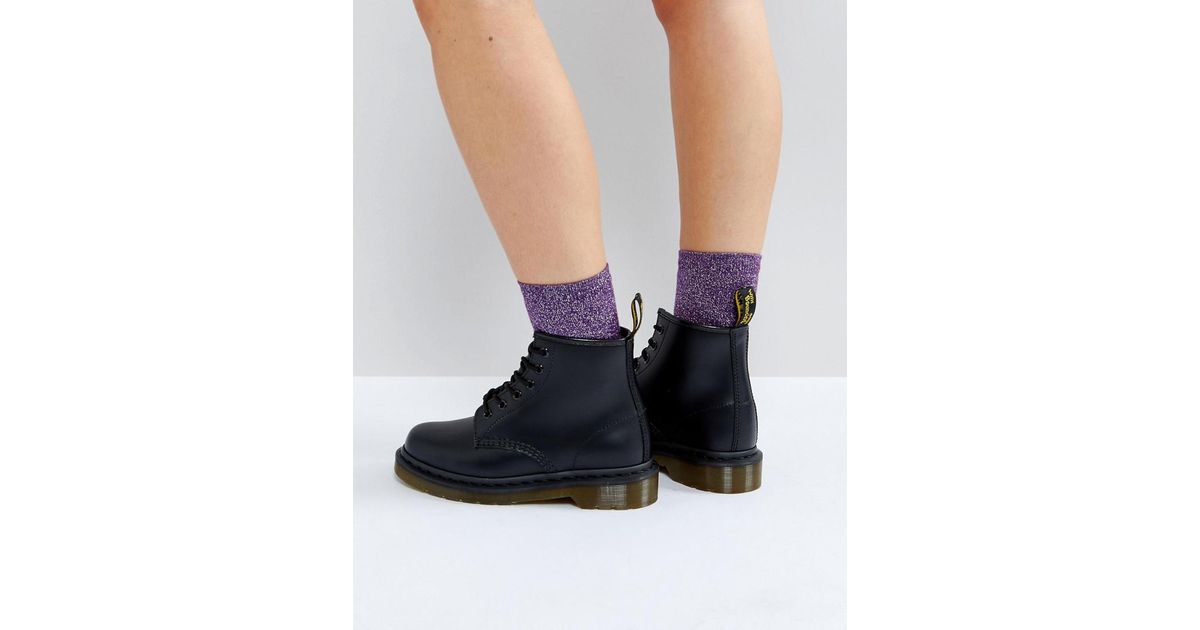 Dr. Martens Leather 101 Smooth Boots in Black | Lyst