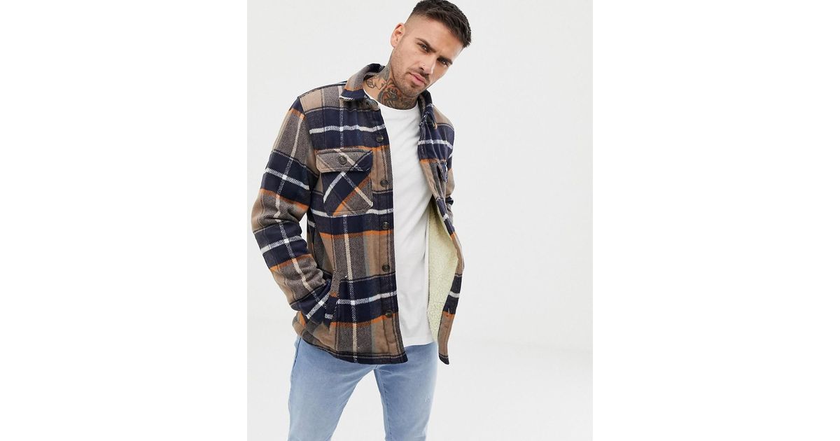 veste carreaux pull and bear