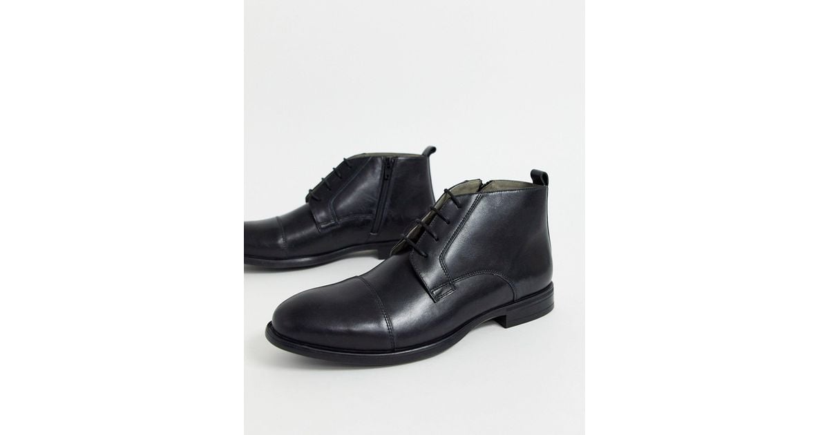 Bolongaro Trevor Leather Boots in Black for Men | Lyst