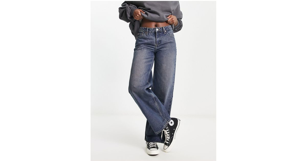 Weekday Ample Low Rise baggy Jeans in Blue | Lyst Canada