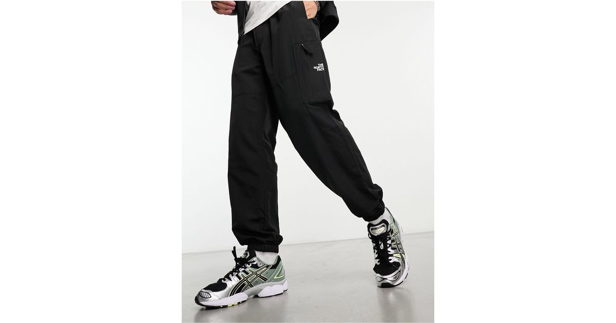 The North Face Easy nylon baggy pants in black