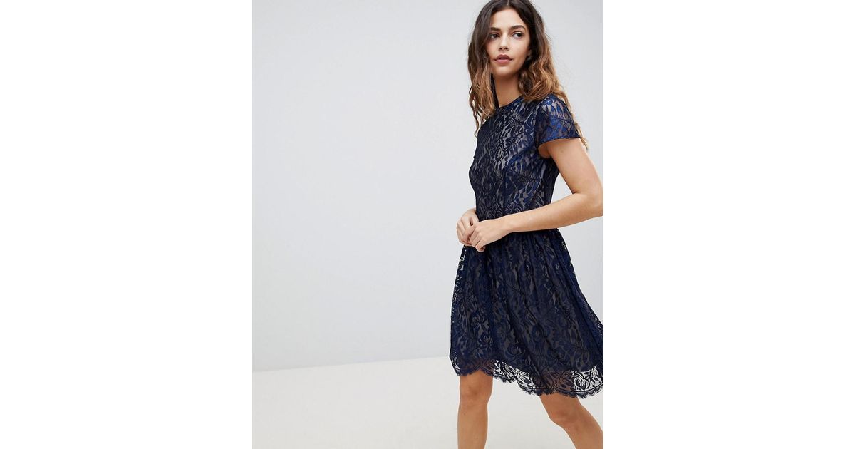 oasis lace top bloom skater dress