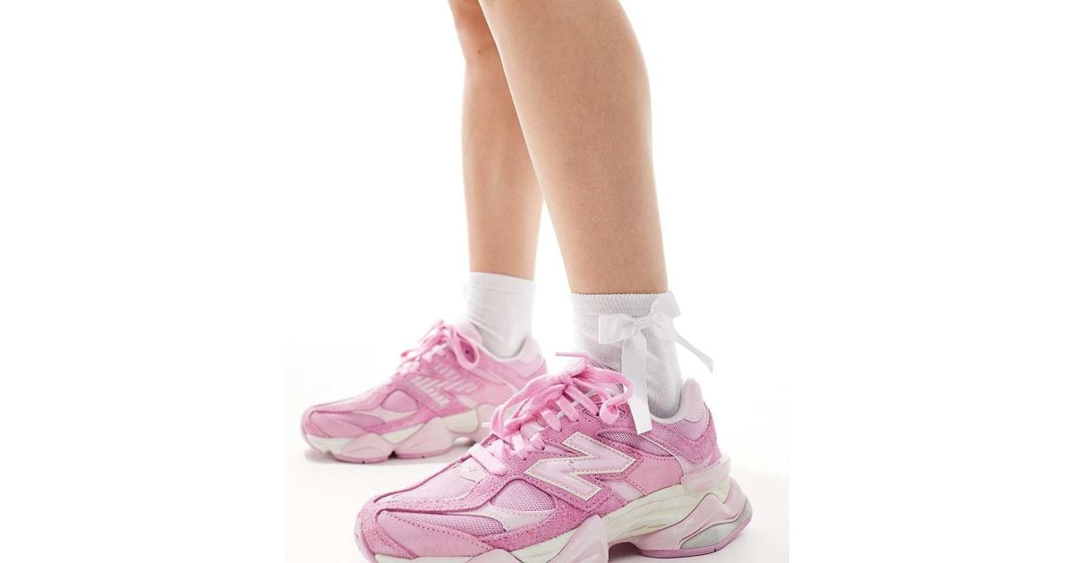 New Balance 9060 Overdye Trainers in Pink Lyst UK