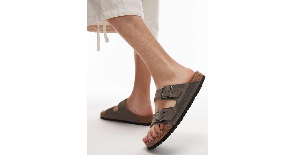 712 Asos Birkenstock Arizona Oiled Leather Sandal in Natural | Lyst UK