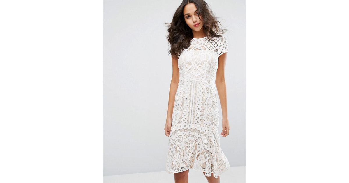 Coast white cheap lace dress