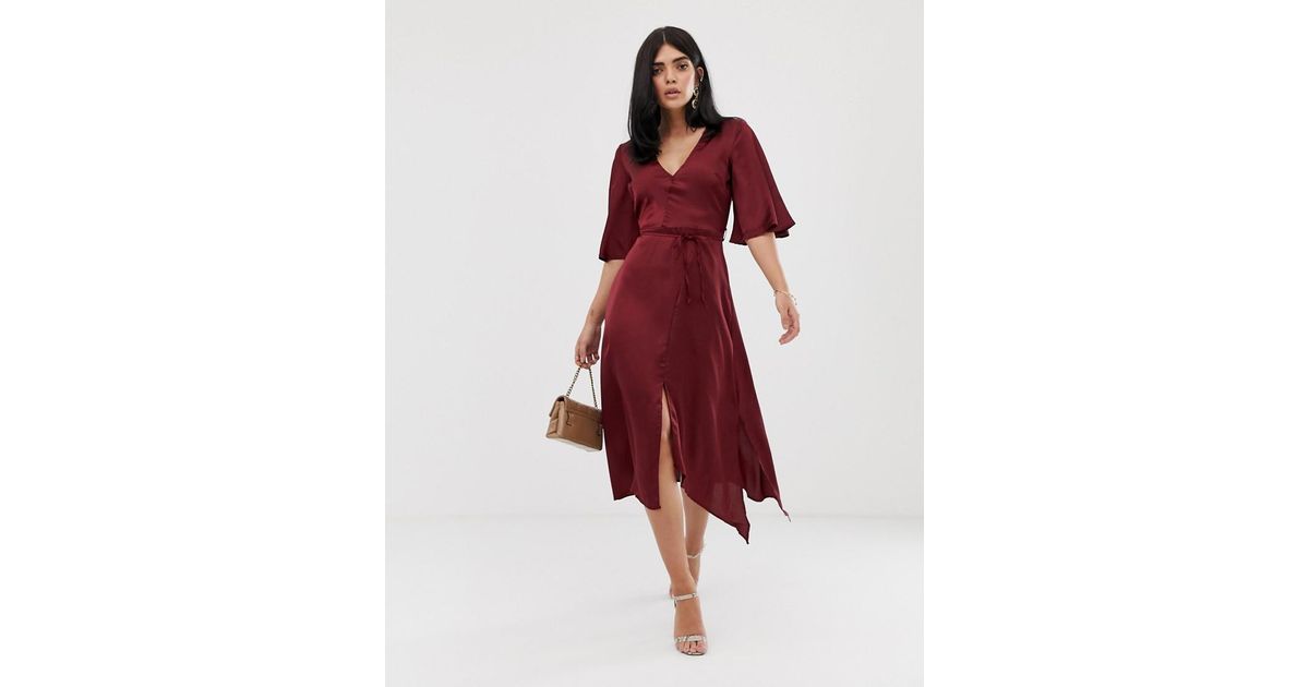 satin maxi kimono