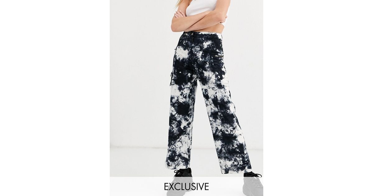 bleach dye cargo pants