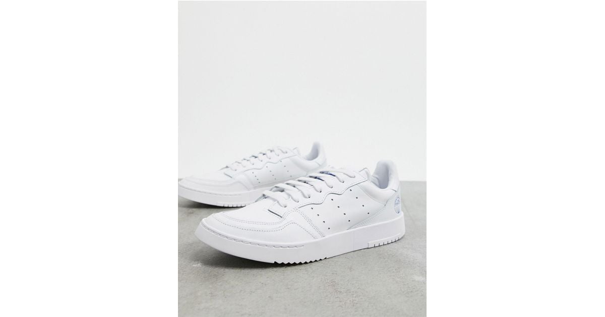 adidas Originals Gummi – Supercourt – Sneaker in Weiß für Herren - Lyst