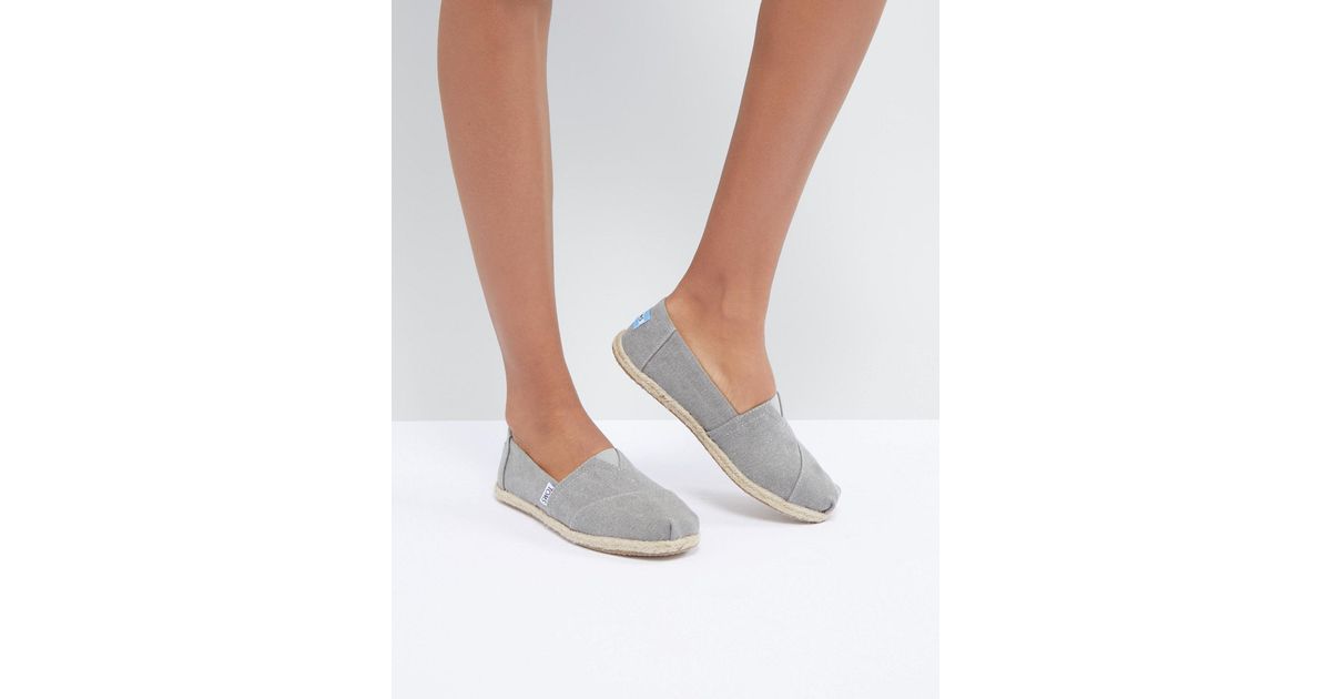 Toms sales grey espadrilles