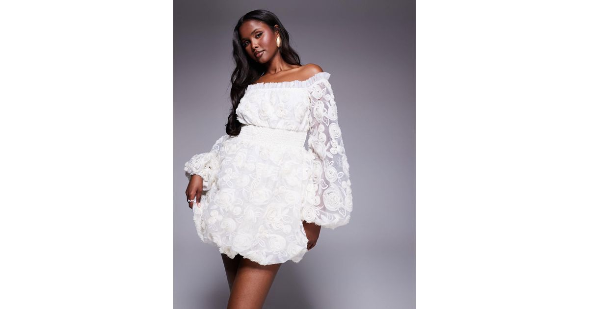 asos white embroidered dress ASOS EDITION embroidered lace panel maxi dress with open back detail and  asymmetric hem in white