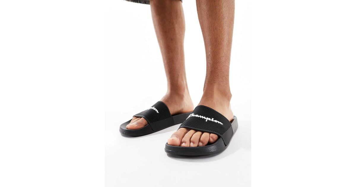 Black champion sliders hot sale
