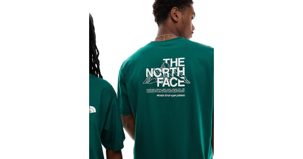 The North Face Mountain Sketch Backprint Oversized T-shirt