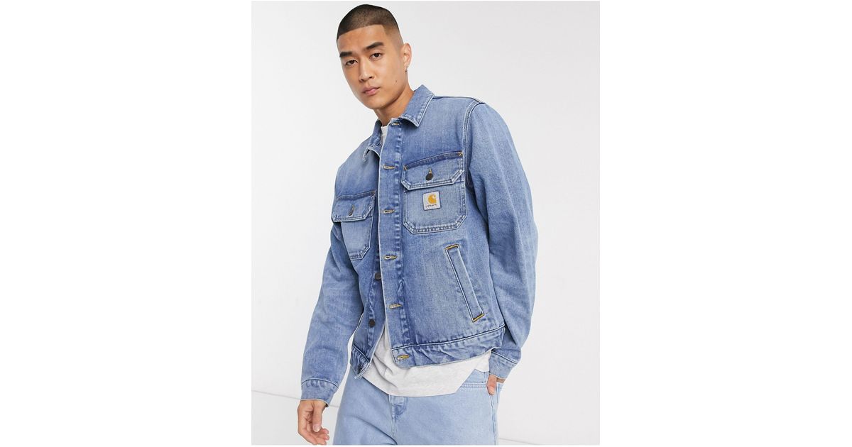 Giacca di jeans carhartt best sale