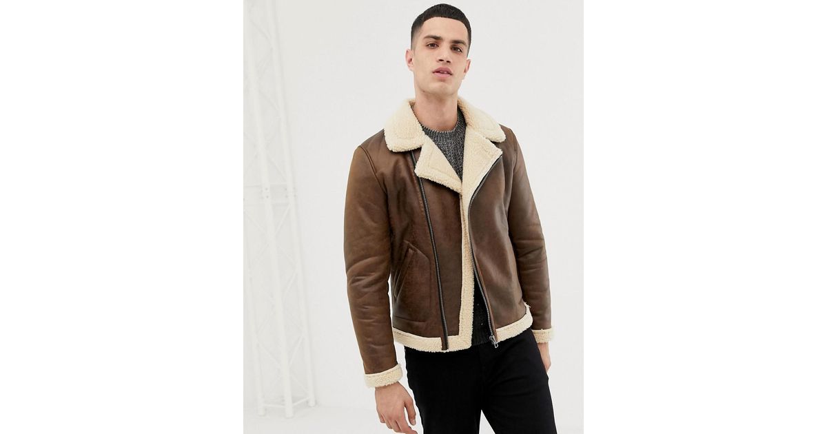 only and sons aviator jacket