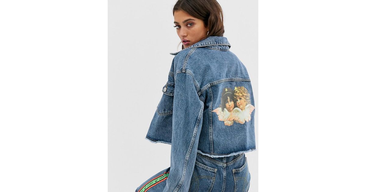 Fiorucci Denim Berty Jacket With Angel 