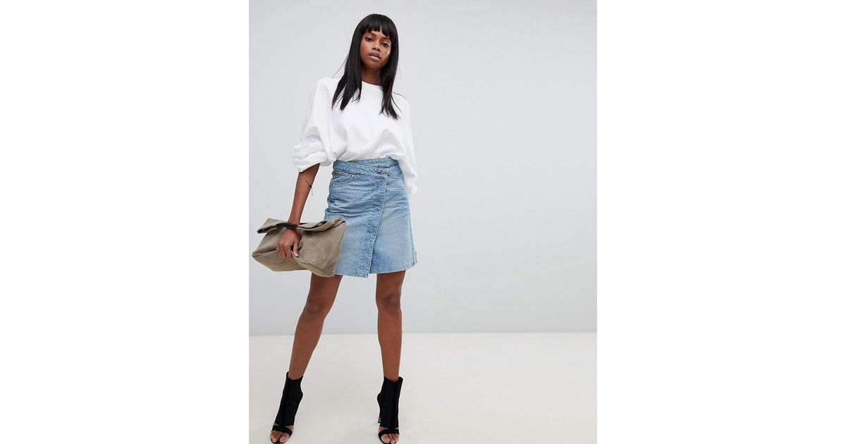 g star denim skirt