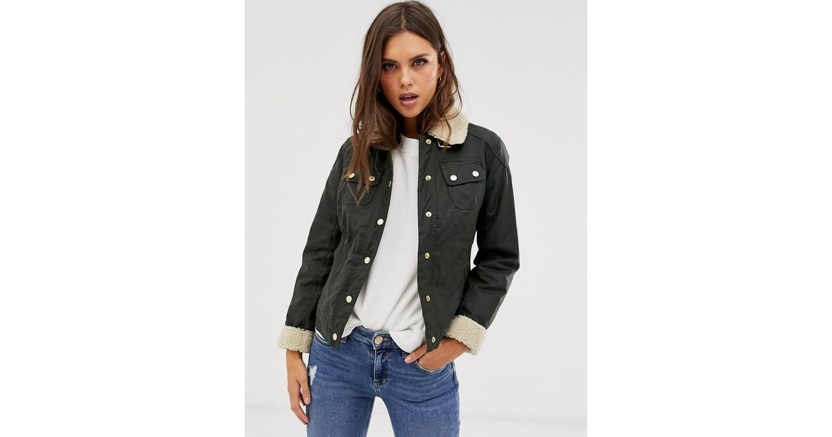 barbour trucker jacket