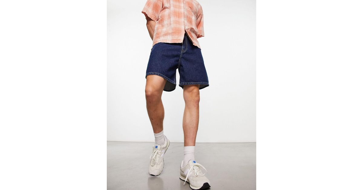 Dr. Denim Roan Retro baggy Fit Short Shorts in Blue for Men | Lyst