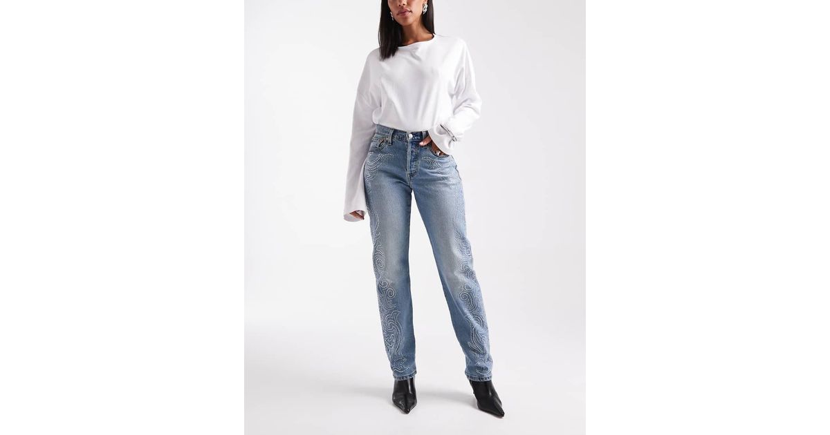Levi's Beyoncé X ® Western Crystal Collection 501 Hourglass Straight ...