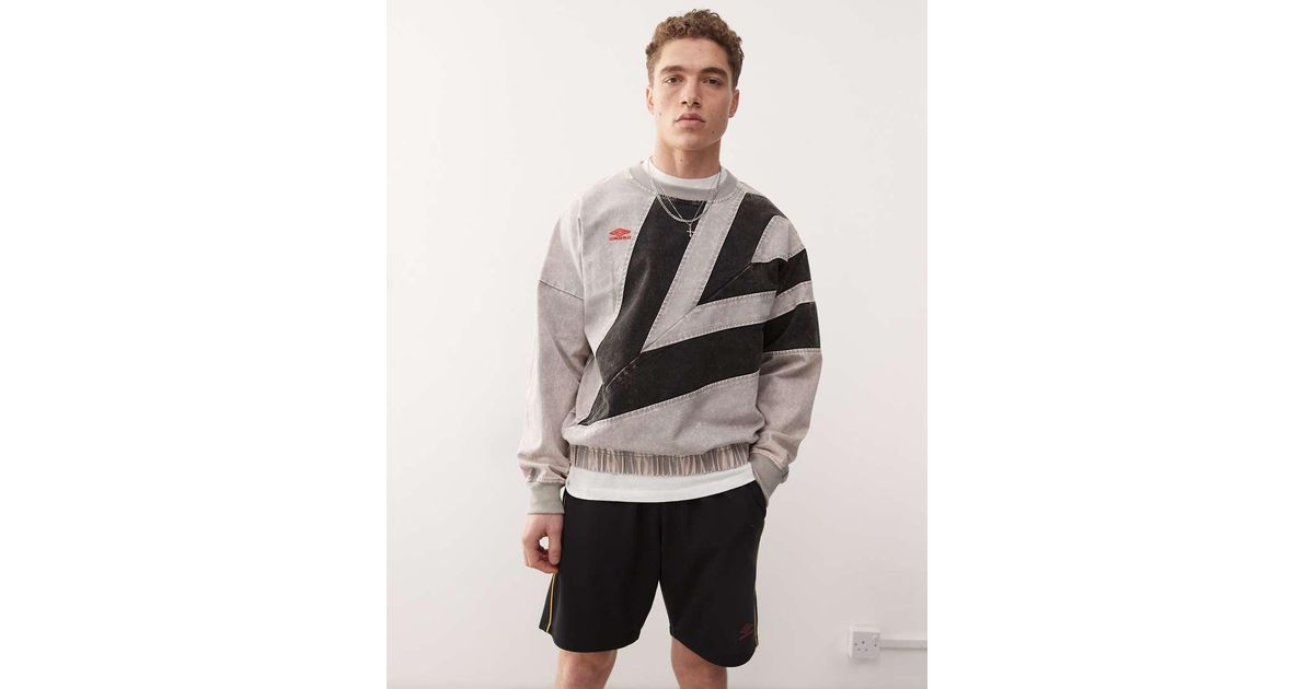 【UMBRO】 ★ NQ Washed Diamond Drill Sweatshirt ★ 男女共用 UMBRO□NQ Washed Diamond Drill Sweat□送料込 (UMBRO/Tシャツ