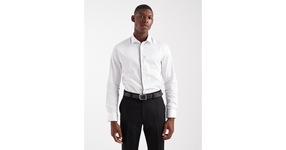 ASOS Slim Smart Regular Shirt in White for Men | Lyst UK