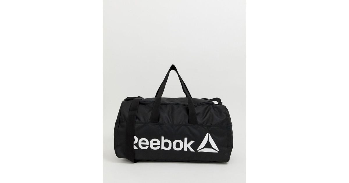 reebok training active core holdall bag in black dn1521