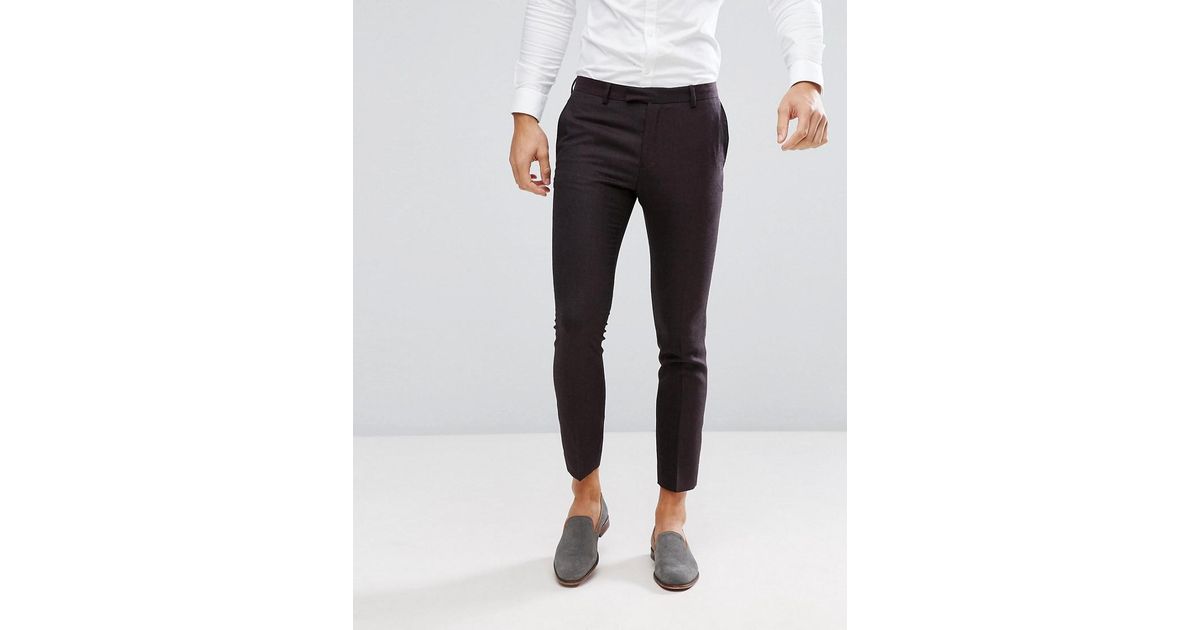 skinny wool pants