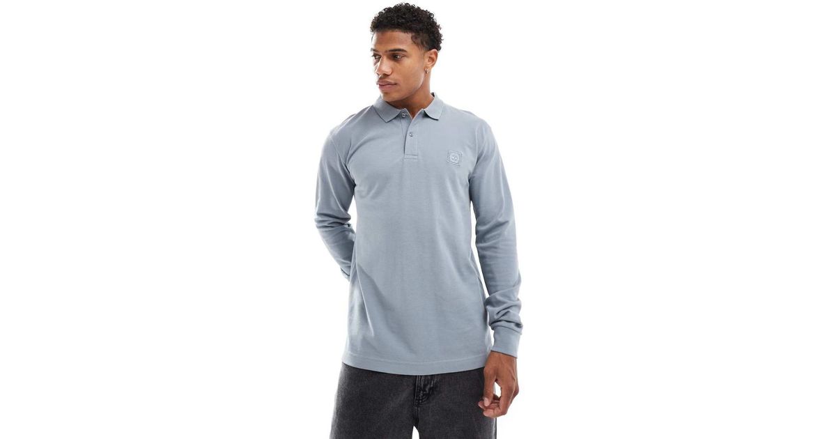 Marshall artist long sleeve polo top