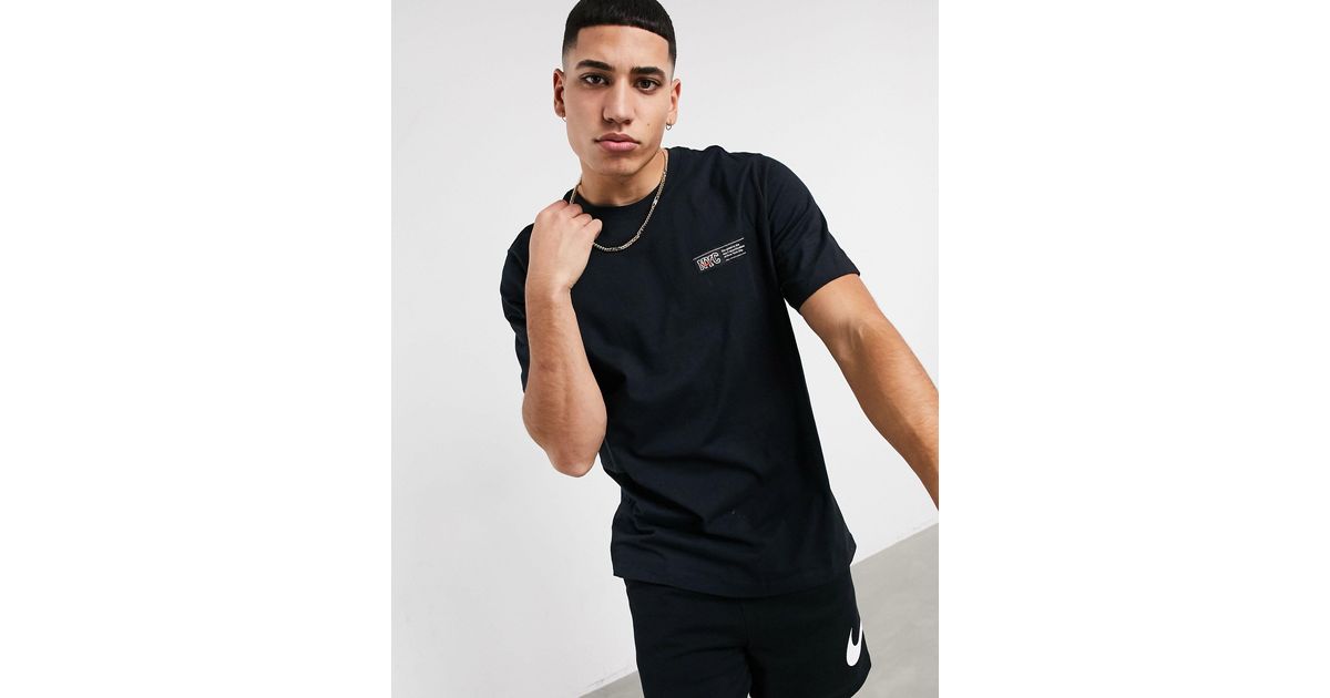 Nike Nyc Tag T-shirt in Black for Men | Lyst