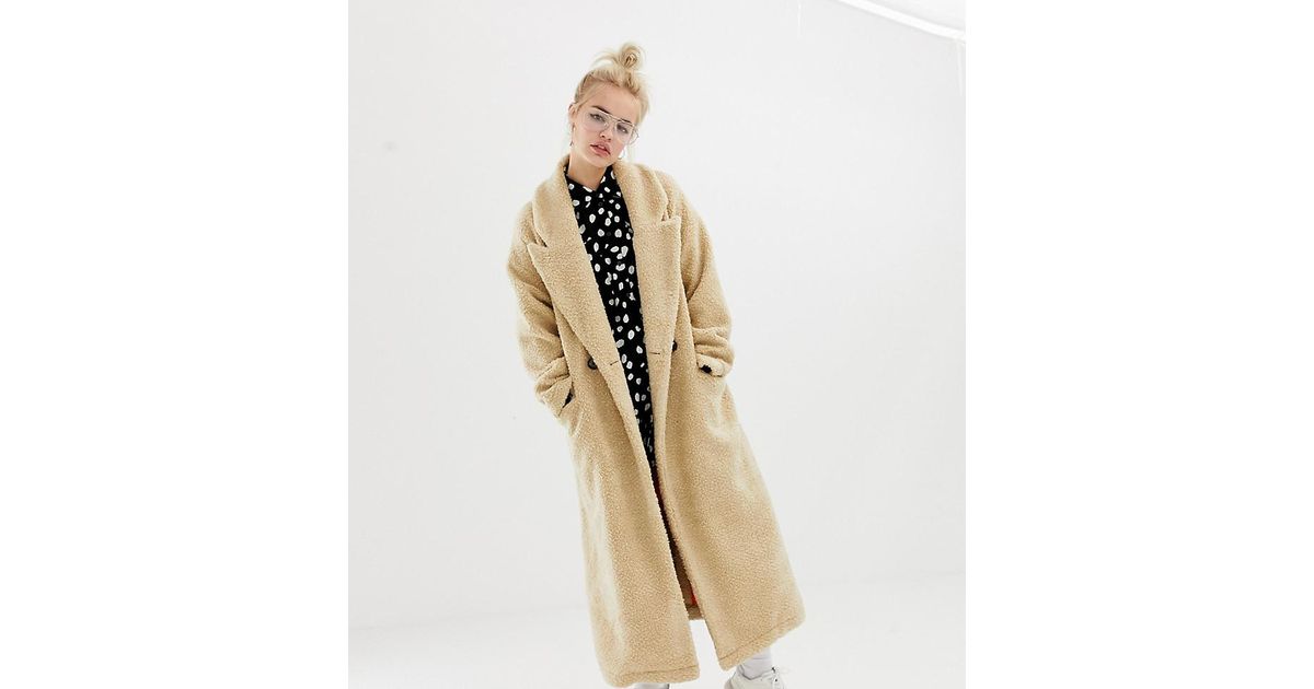 longline teddy coat