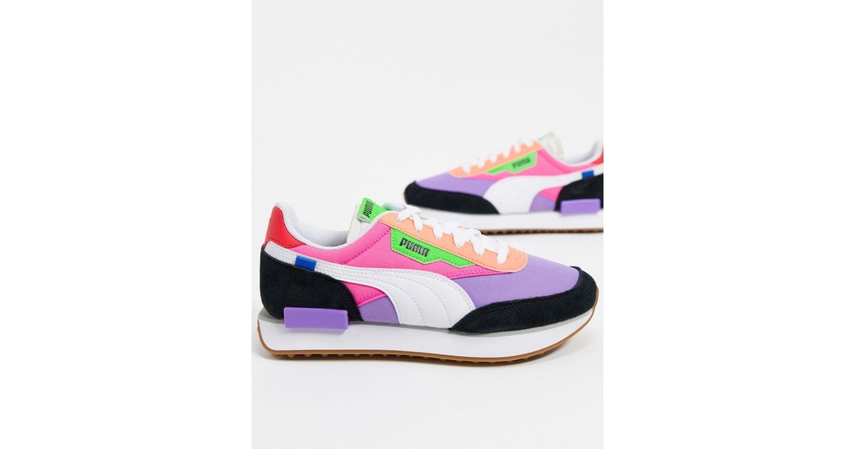 HOT Puma Future Rider Puma Paars Sneakers PUMA Future Rider