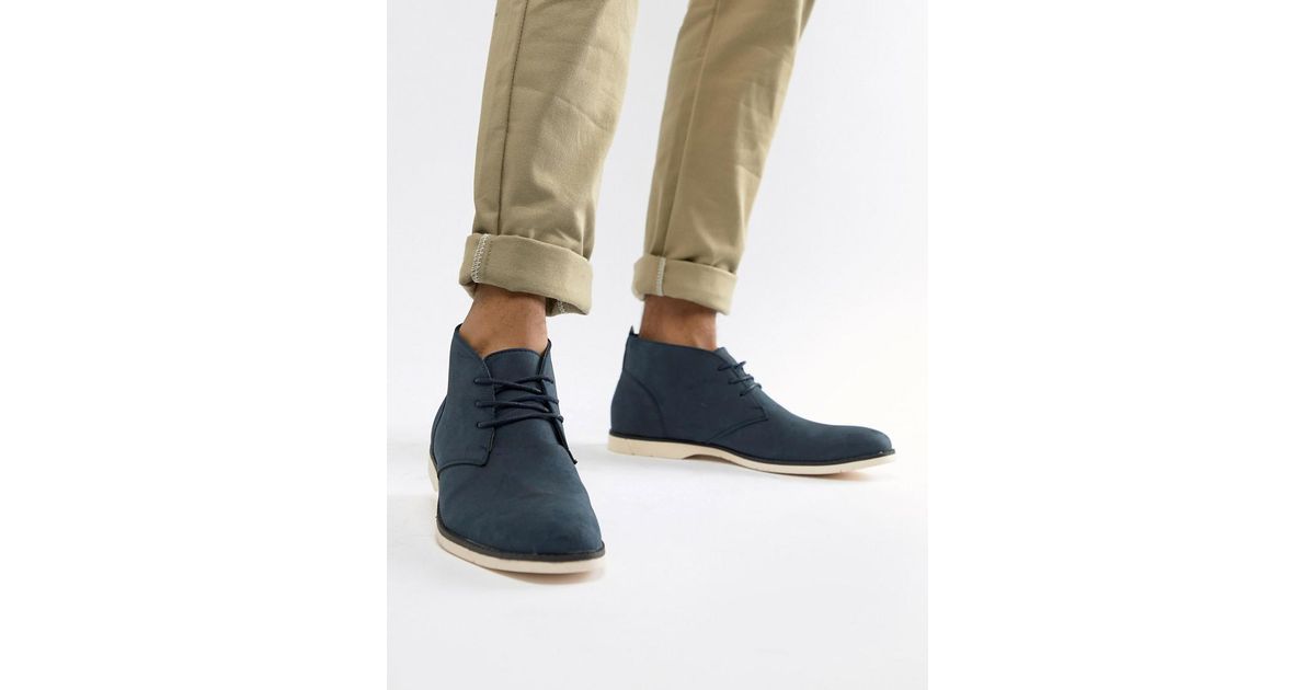 new look navy boots