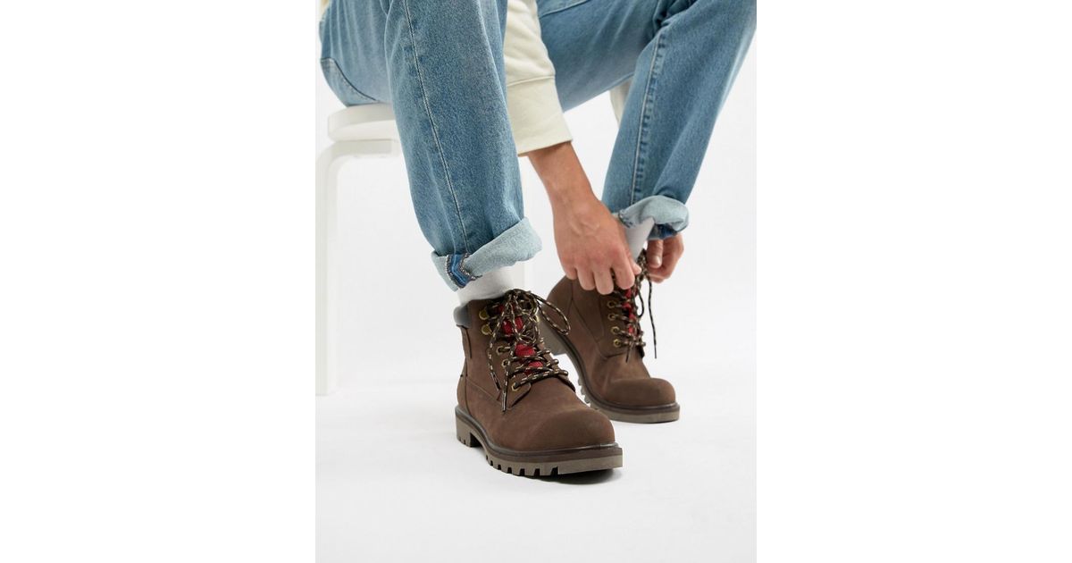 Botas de cuero en marrón oscuro Hodges Levi's de Denim de color Marrón para  hombre | Lyst