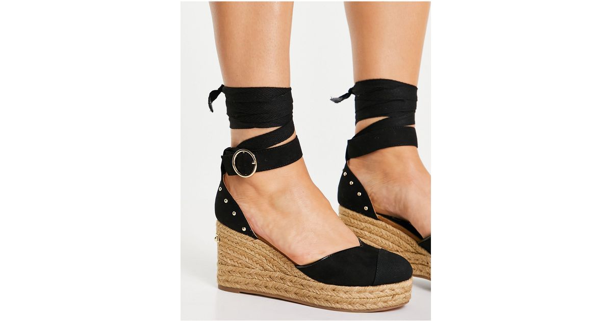 River island hot sale studded wedges