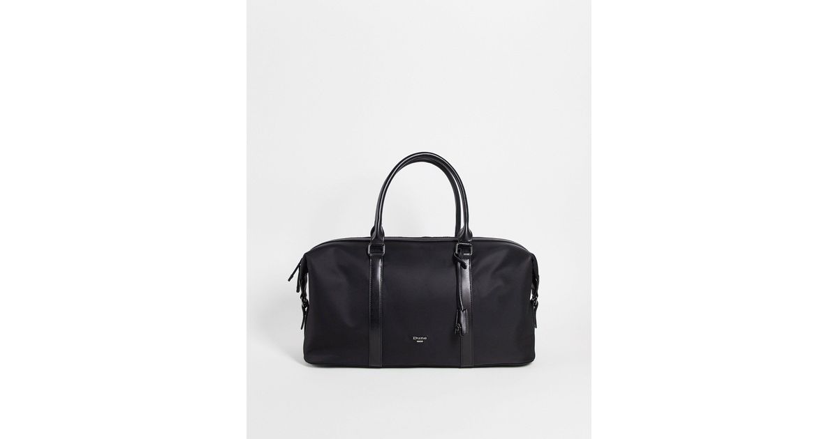 Dune Black Shoulder Strap Holdall for men