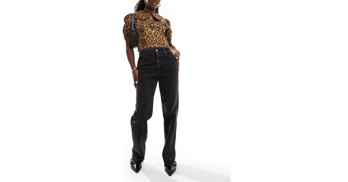 Curve love jean décontracté à taille haute style années 90