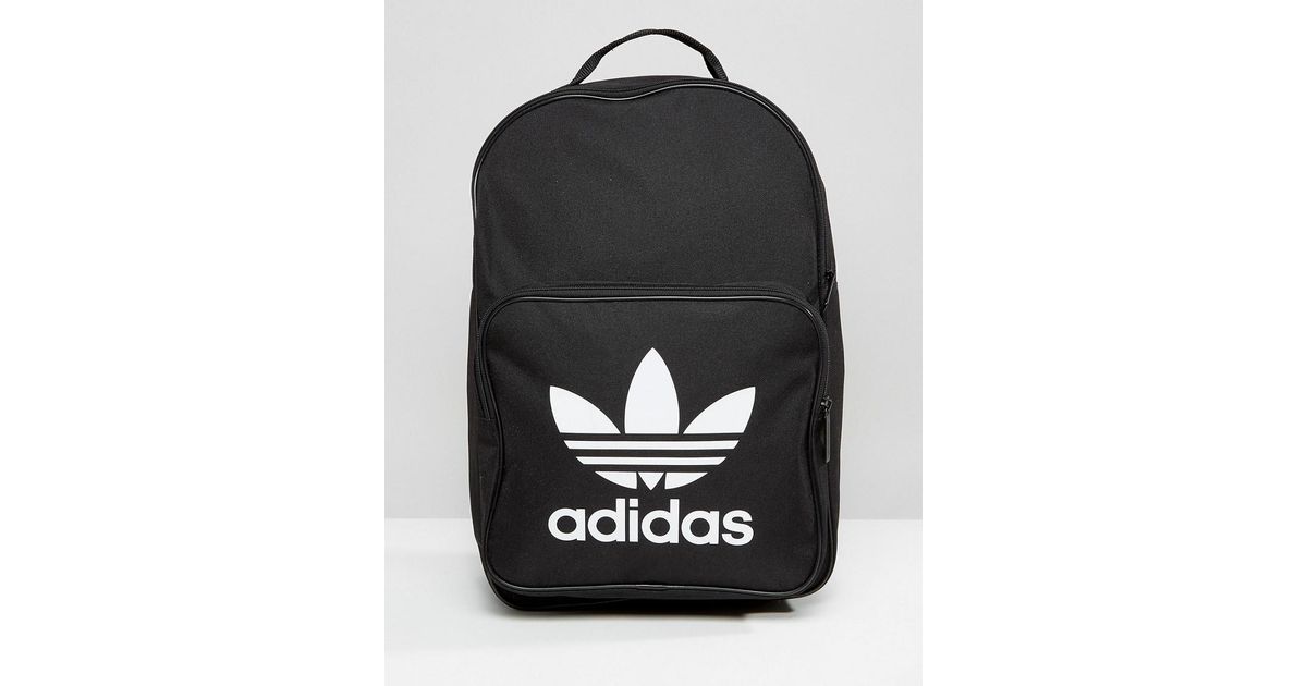 adidas originals trefoil logo black backpack