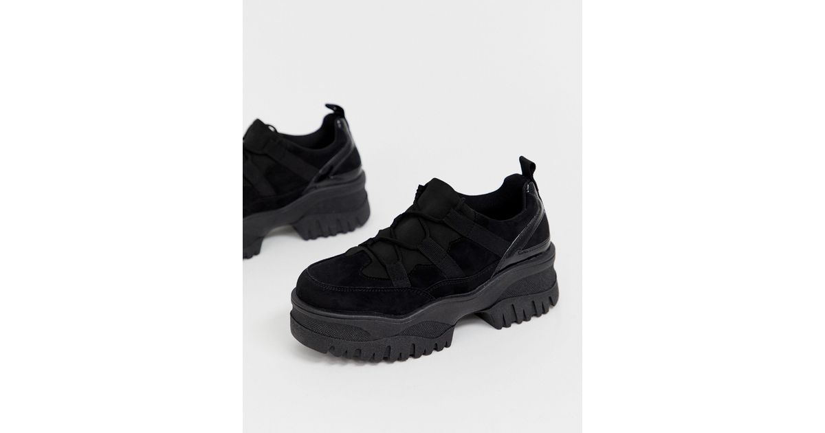 ASOS Denim Distance Chunky Trainers in 