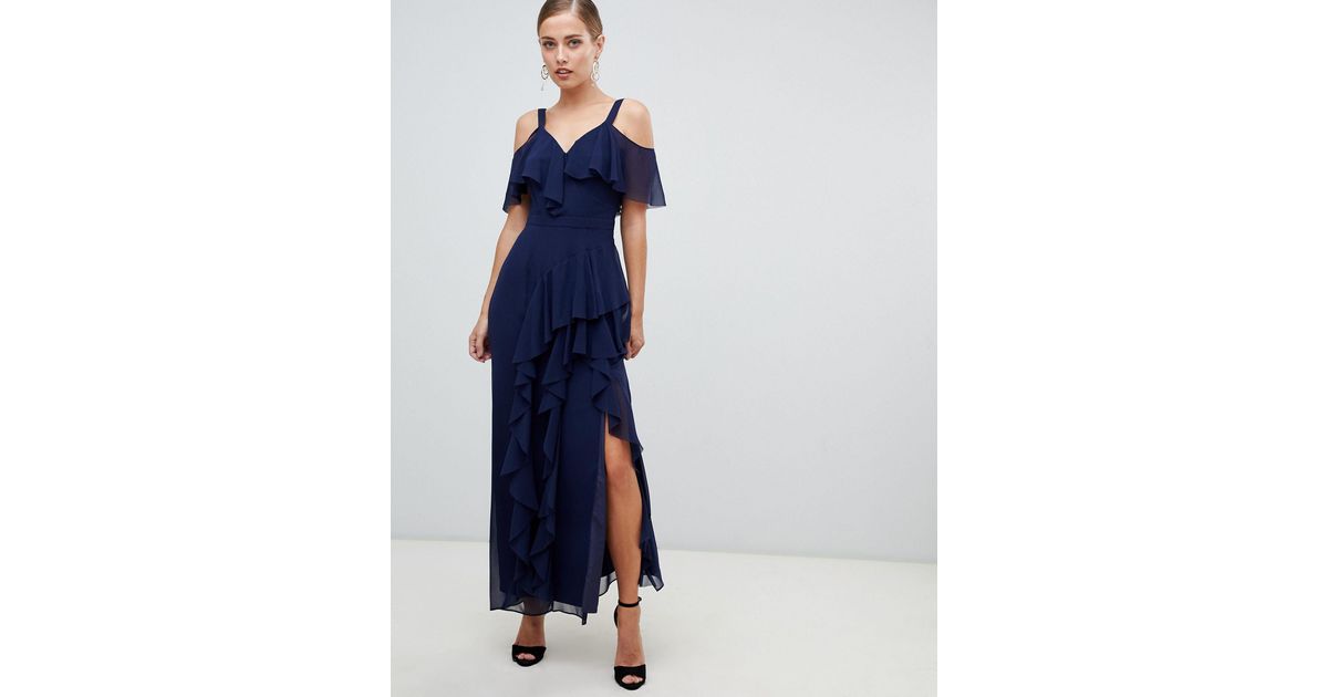 Coast illy hotsell ruffle maxi dress