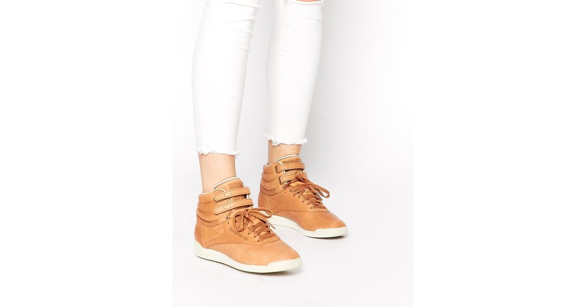 Reebok freestyle hi horween top