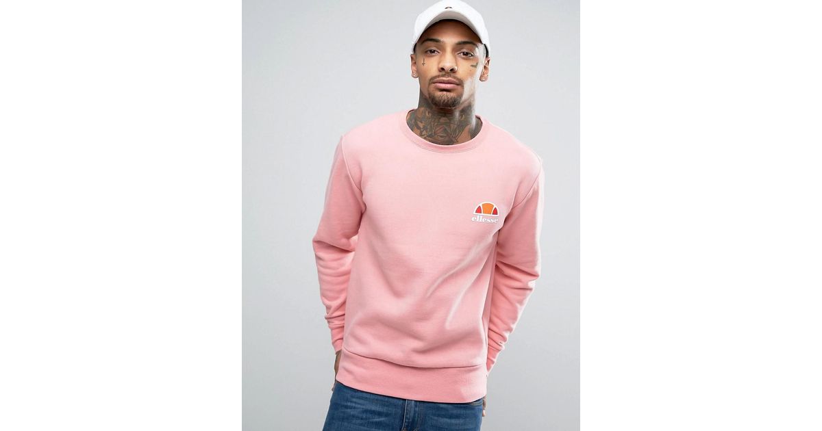 ellesse sweatshirt pink